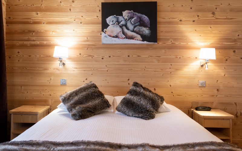 Chambres doubles à l'hôtel de la ferme du lac en Haute-Savoie